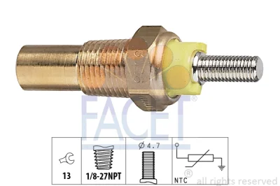 7.3028 FACET Датчик, температура охлаждающей жидкости
