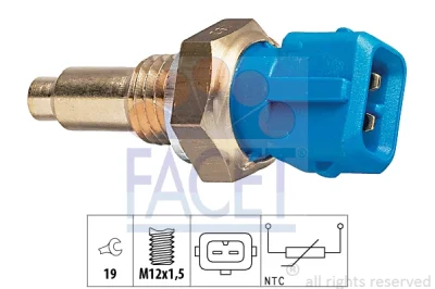 7.3143 FACET Датчик, температура охлаждающей жидкости
