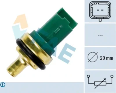 33706 FAE Датчик, температура охлаждающей жидкости