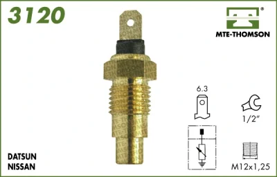 Датчик, температура охлаждающей жидкости MTE-THOMSON 3120