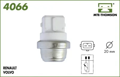 4066 MTE-THOMSON Датчик, температура охлаждающей жидкости