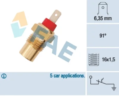 35101 FAE термовыключатель, сигнальная лампа охлаждающей жидкости