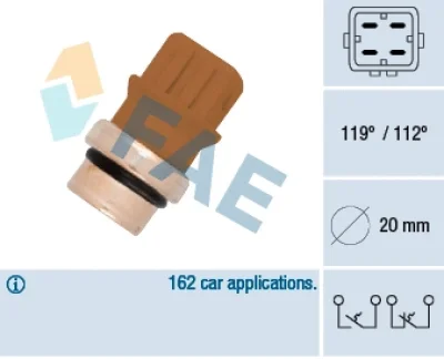 35580 FAE термовыключатель, сигнальная лампа охлаждающей жидкости