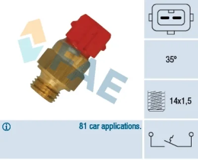 35871 FAE термовыключатель, сигнальная лампа охлаждающей жидкости