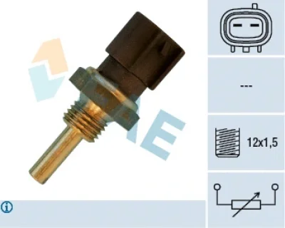 33580 FAE Датчик, температура охлаждающей жидкости