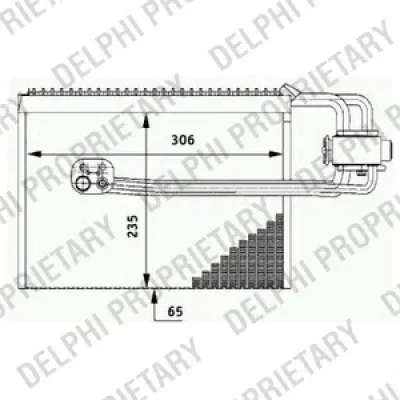 TSP0525184 DELPHI Испаритель кондиционера