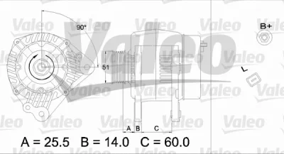 437169 VALEO Генератор