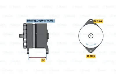 0 120 468 065 BOSCH Генератор