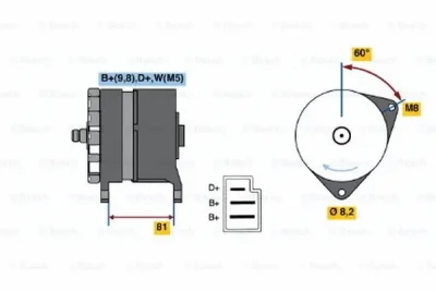 0 120 489 251 BOSCH Генератор