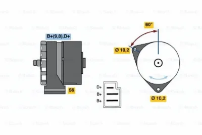 0 120 489 323 BOSCH Генератор