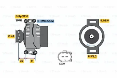 0 121 715 112 BOSCH Генератор