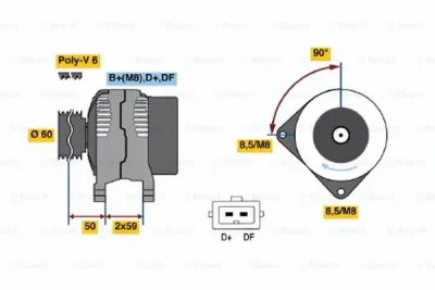 0 123 515 013 BOSCH Генератор