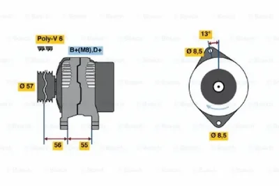 0 123 545 001 BOSCH Генератор