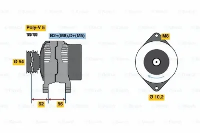 0 124 225 002 BOSCH Генератор