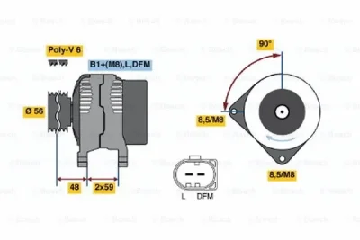 0 124 315 036 BOSCH Генератор