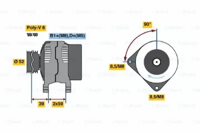 0 124 515 090 BOSCH Генератор