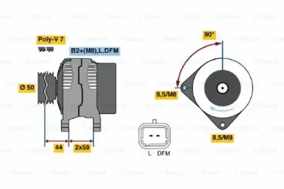 0 124 525 044 BOSCH Генератор