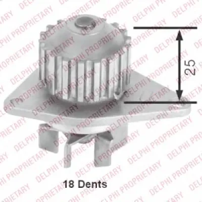 WP2520 DELPHI Водяной насос (помпа)
