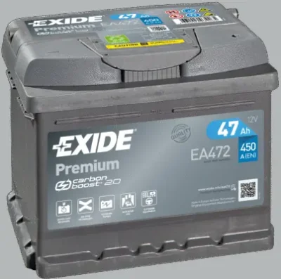 Стартерная аккумуляторная батарея EXIDE EA472