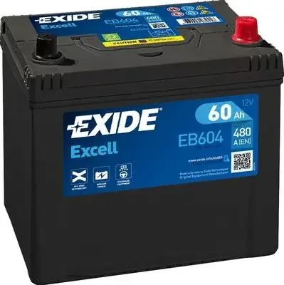 Стартерная аккумуляторная батарея EXIDE EB604