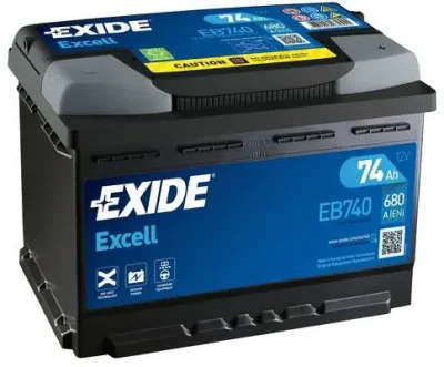 Стартерная аккумуляторная батарея EXIDE EB740