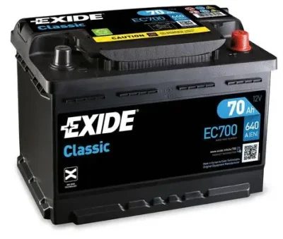 Стартерная аккумуляторная батарея EXIDE EC700