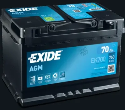 Стартерная аккумуляторная батарея EXIDE EK700