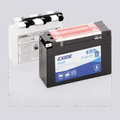 Стартерная аккумуляторная батарея EXIDE ET4B-BS