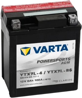 Стартерная аккумуляторная батарея VARTA 506014005A514