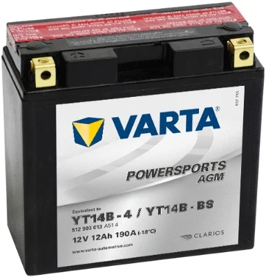 Стартерная аккумуляторная батарея VARTA 512903013A514