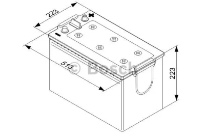 0 092 T50 770 BOSCH Стартерная аккумуляторная батарея