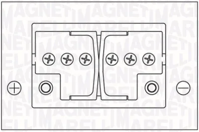 067300300005 MAGNETI MARELLI Стартерная аккумуляторная батарея