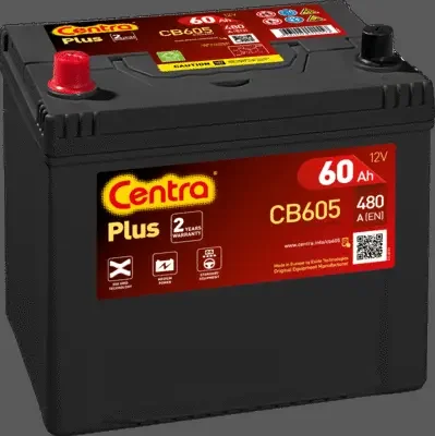 Стартерная аккумуляторная батарея CENTRA CB605