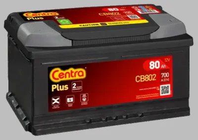Стартерная аккумуляторная батарея CENTRA CB802