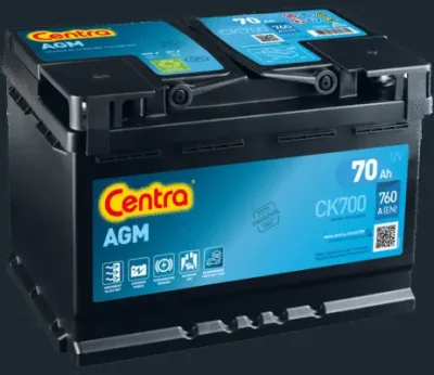 Стартерная аккумуляторная батарея CENTRA CK700