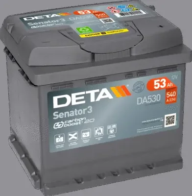 Стартерная аккумуляторная батарея DETA DA530
