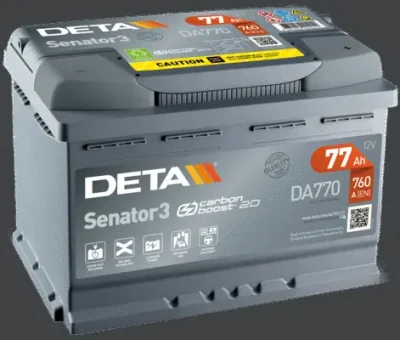 Стартерная аккумуляторная батарея DETA DA770
