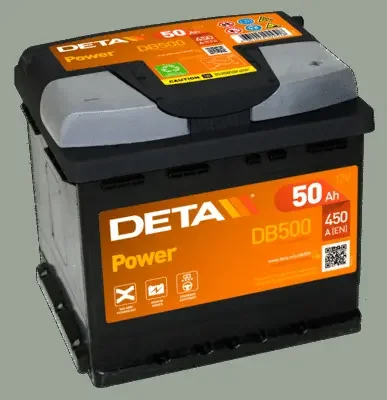 Стартерная аккумуляторная батарея DETA DB500