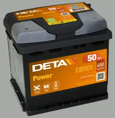 Стартерная аккумуляторная батарея DETA DB501