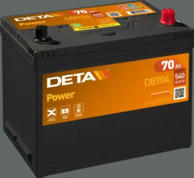 Стартерная аккумуляторная батарея DETA DB704