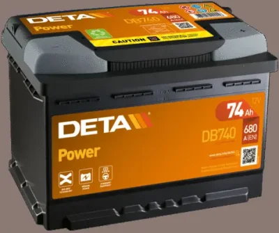Стартерная аккумуляторная батарея DETA DB740