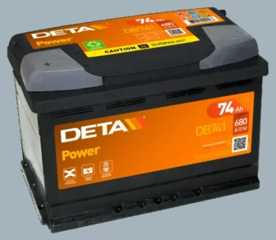 Стартерная аккумуляторная батарея DETA DB741
