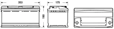 Стартерная аккумуляторная батарея DETA DC900