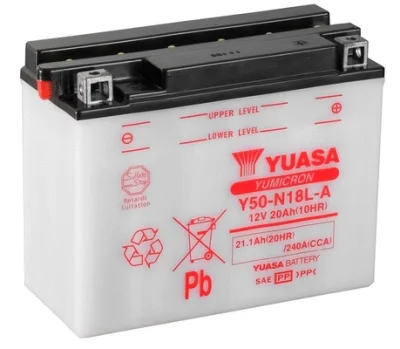 Стартерная аккумуляторная батарея YUASA Y50-N18L-A