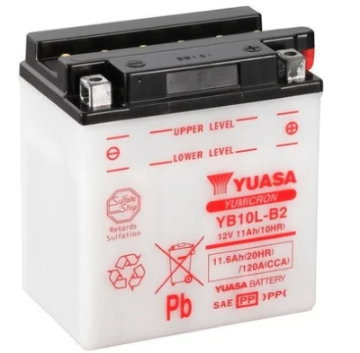 YB10L-B2 YUASA Стартерная аккумуляторная батарея