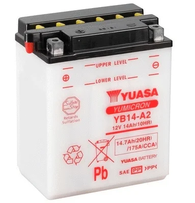 YB14-A2 YUASA Стартерная аккумуляторная батарея