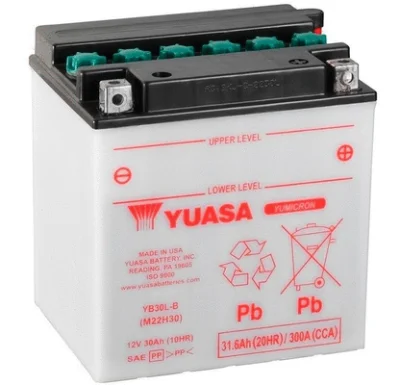 YB30L-B YUASA Стартерная аккумуляторная батарея