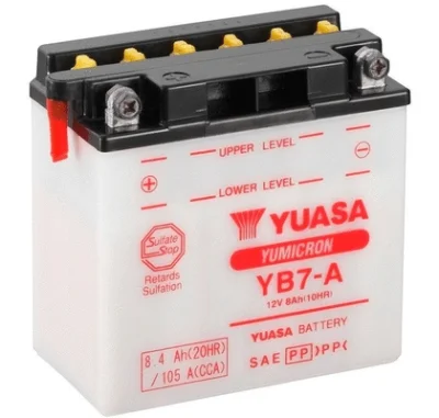 YB7-A YUASA Стартерная аккумуляторная батарея