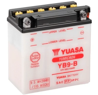 YB9-B YUASA Стартерная аккумуляторная батарея