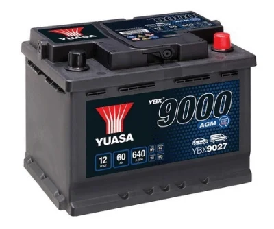 YBX9027 YUASA Стартерная аккумуляторная батарея